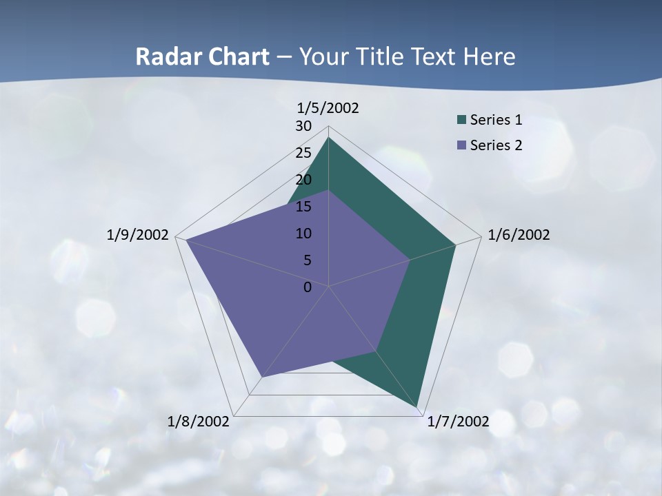 A Blue And White Background With Water Droplets PowerPoint Template