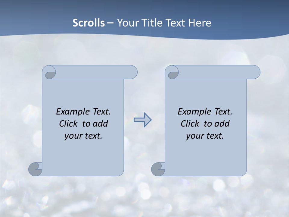 A Blue And White Background With Water Droplets PowerPoint Template