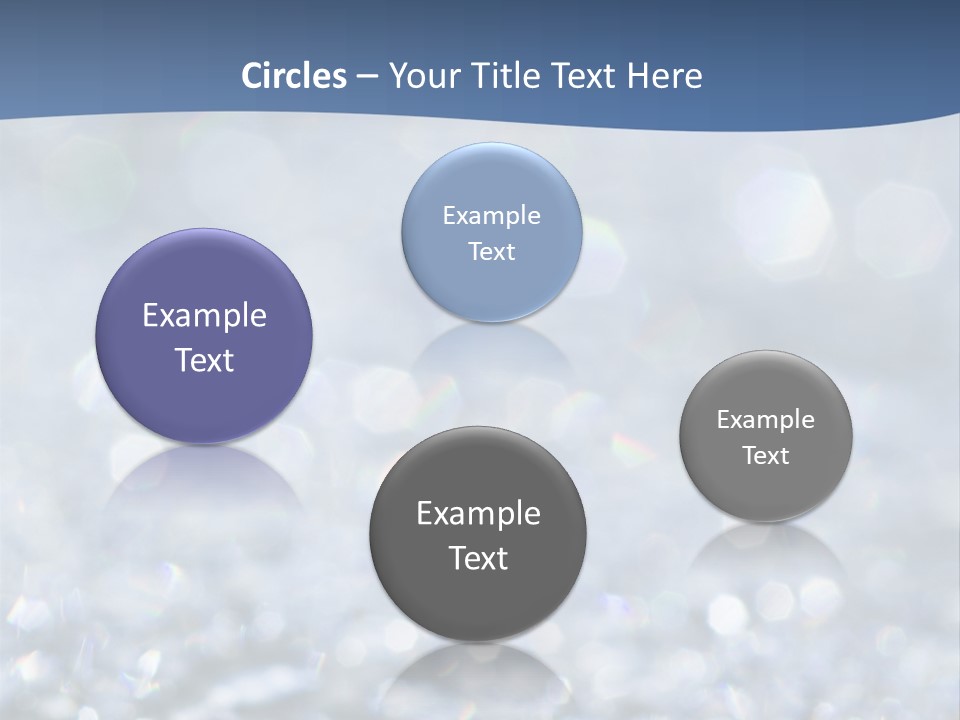 A Blue And White Background With Water Droplets PowerPoint Template