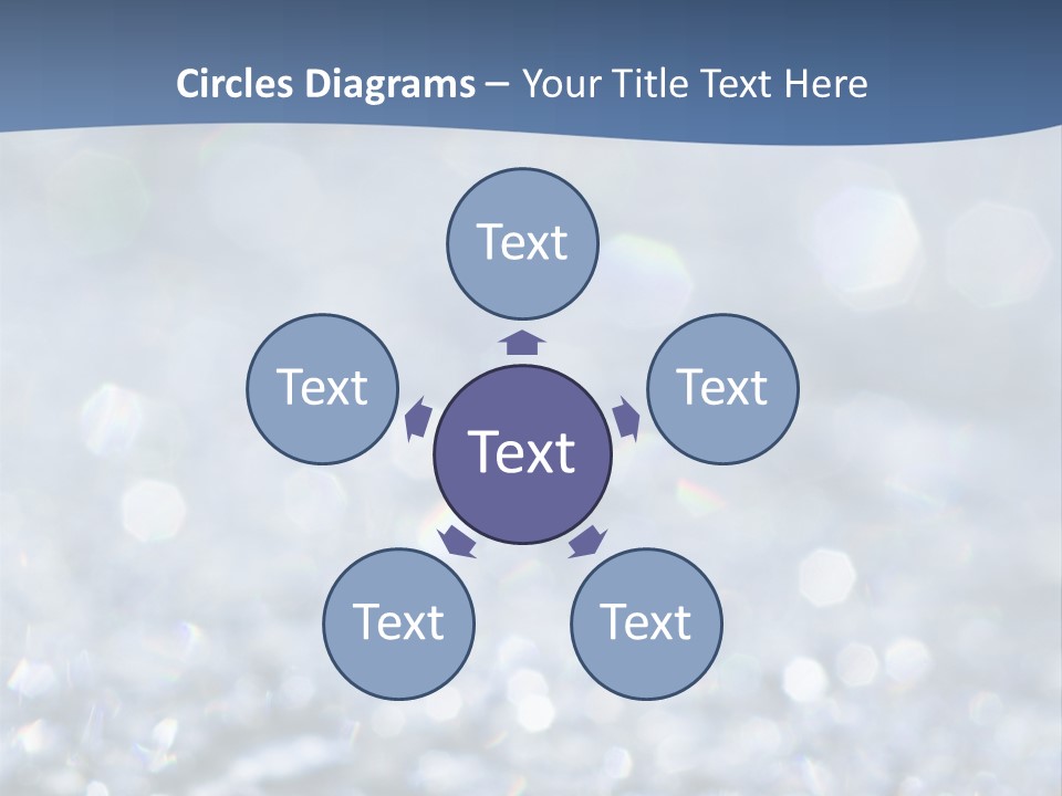 A Blue And White Background With Water Droplets PowerPoint Template