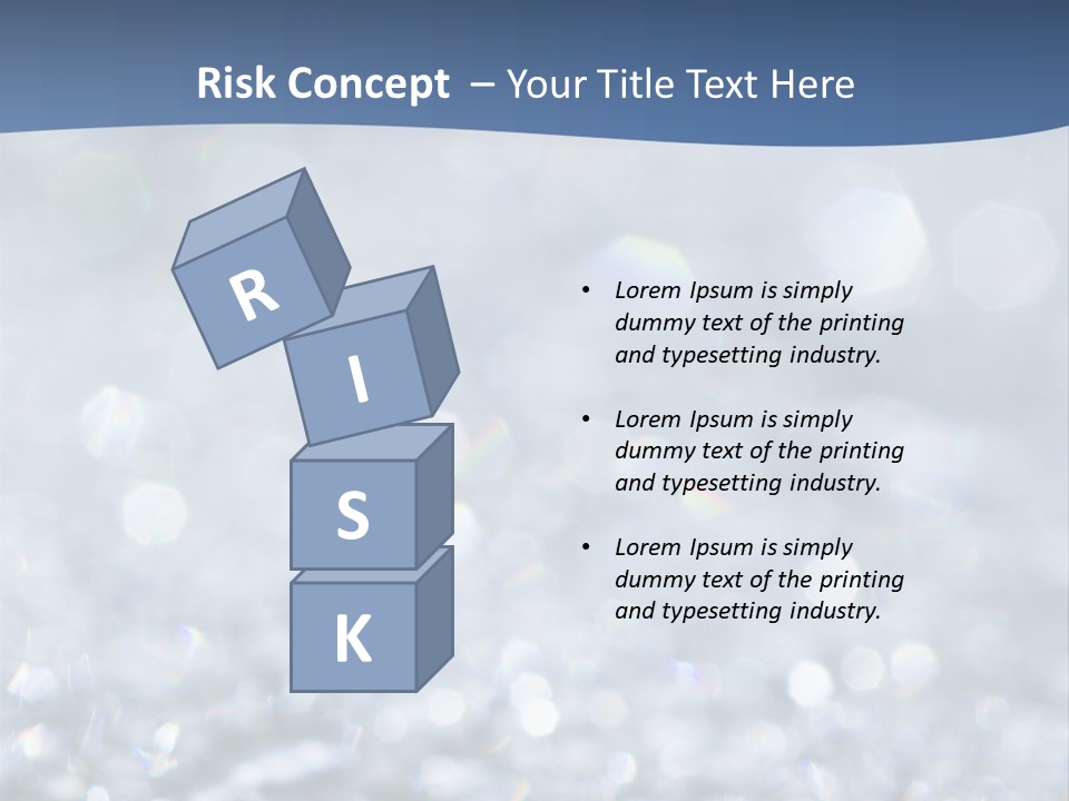 A Blue And White Background With Water Droplets PowerPoint Template