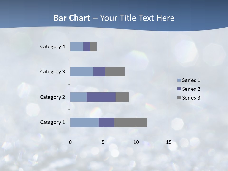A Blue And White Background With Water Droplets PowerPoint Template