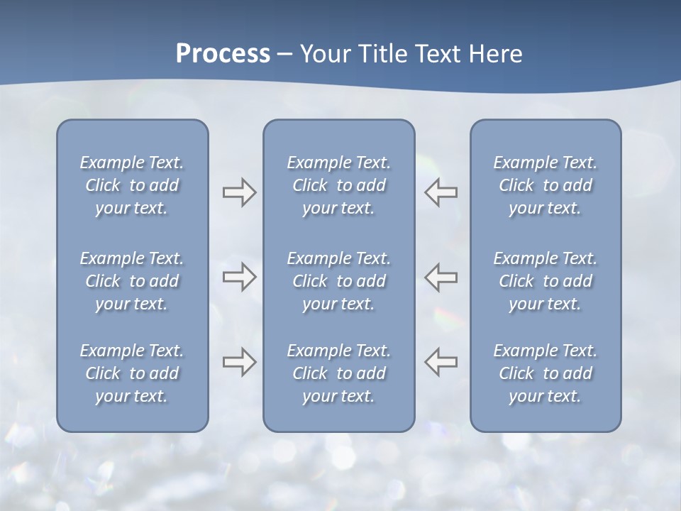 A Blue And White Background With Water Droplets PowerPoint Template