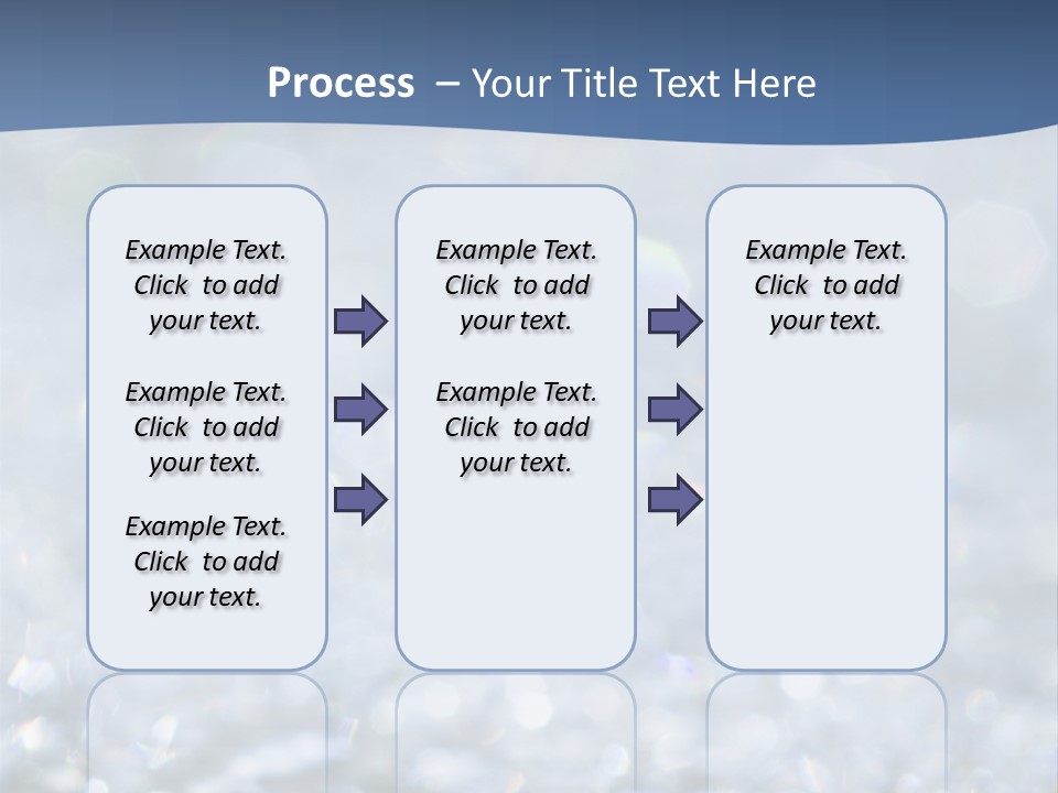A Blue And White Background With Water Droplets PowerPoint Template