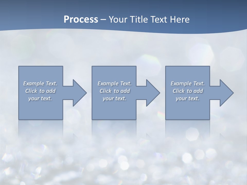 A Blue And White Background With Water Droplets PowerPoint Template