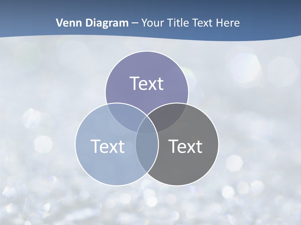 A Blue And White Background With Water Droplets PowerPoint Template