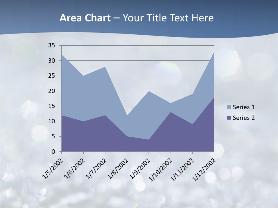 A Blue And White Background With Water Droplets PowerPoint Template