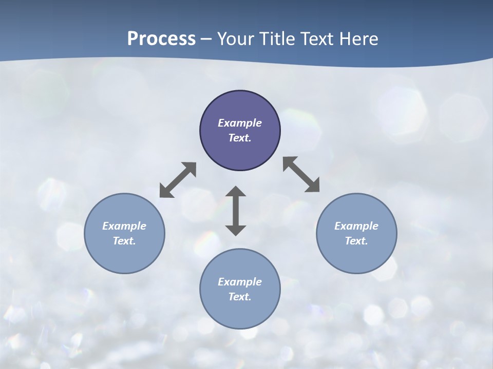 A Blue And White Background With Water Droplets PowerPoint Template