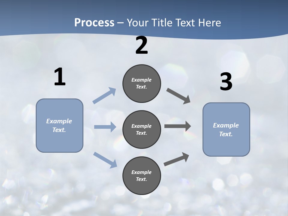A Blue And White Background With Water Droplets PowerPoint Template