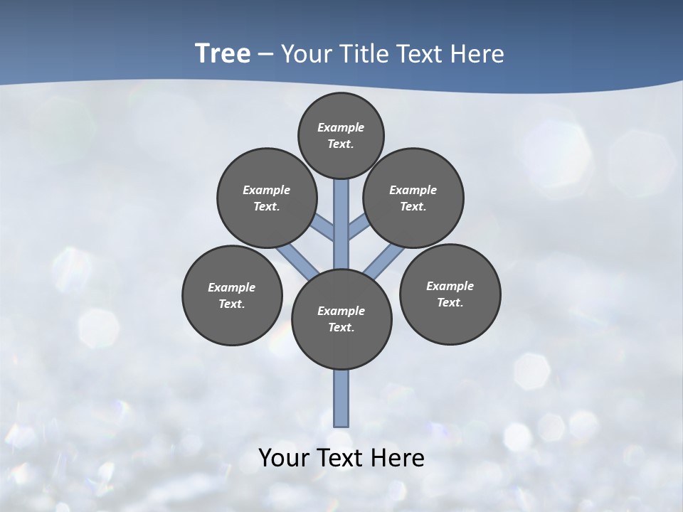 A Blue And White Background With Water Droplets PowerPoint Template