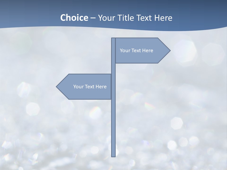 A Blue And White Background With Water Droplets PowerPoint Template