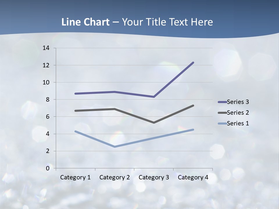 A Blue And White Background With Water Droplets PowerPoint Template