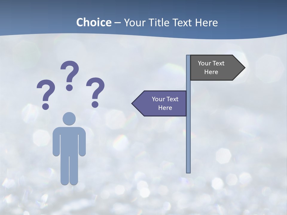 A Blue And White Background With Water Droplets PowerPoint Template