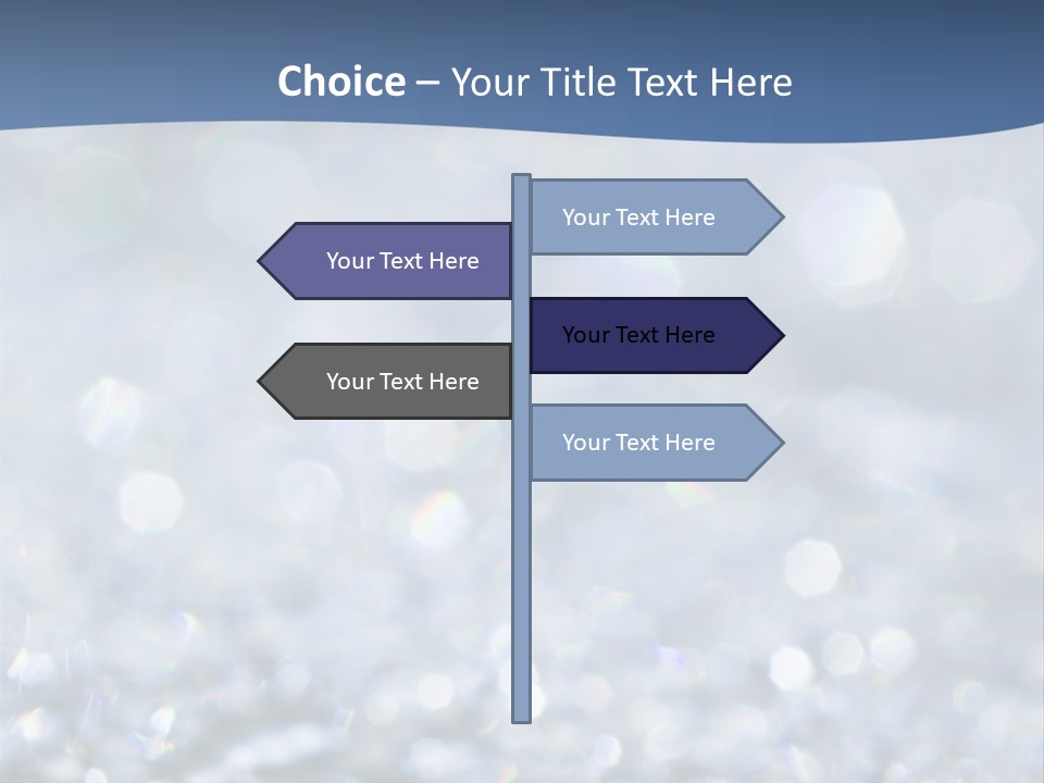 A Blue And White Background With Water Droplets PowerPoint Template