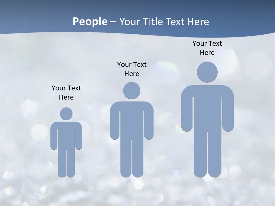 A Blue And White Background With Water Droplets PowerPoint Template