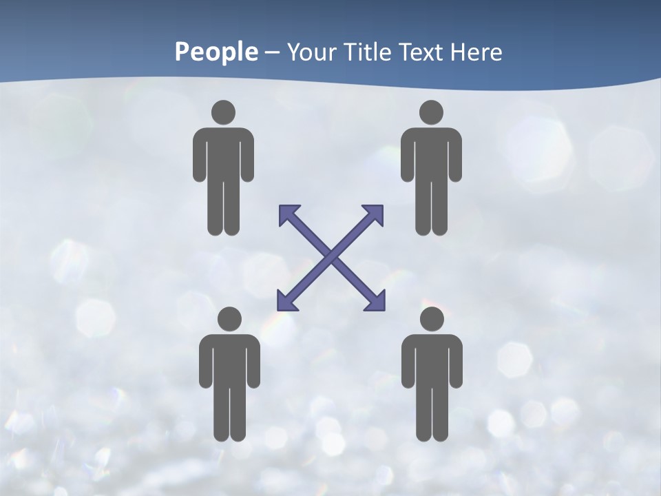 A Blue And White Background With Water Droplets PowerPoint Template