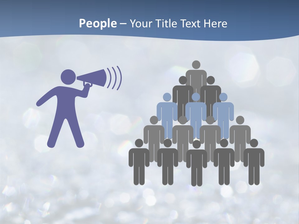 A Blue And White Background With Water Droplets PowerPoint Template