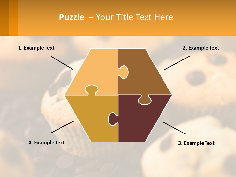 A Bunch Of Muffins With Chocolate Chips On Them PowerPoint Template