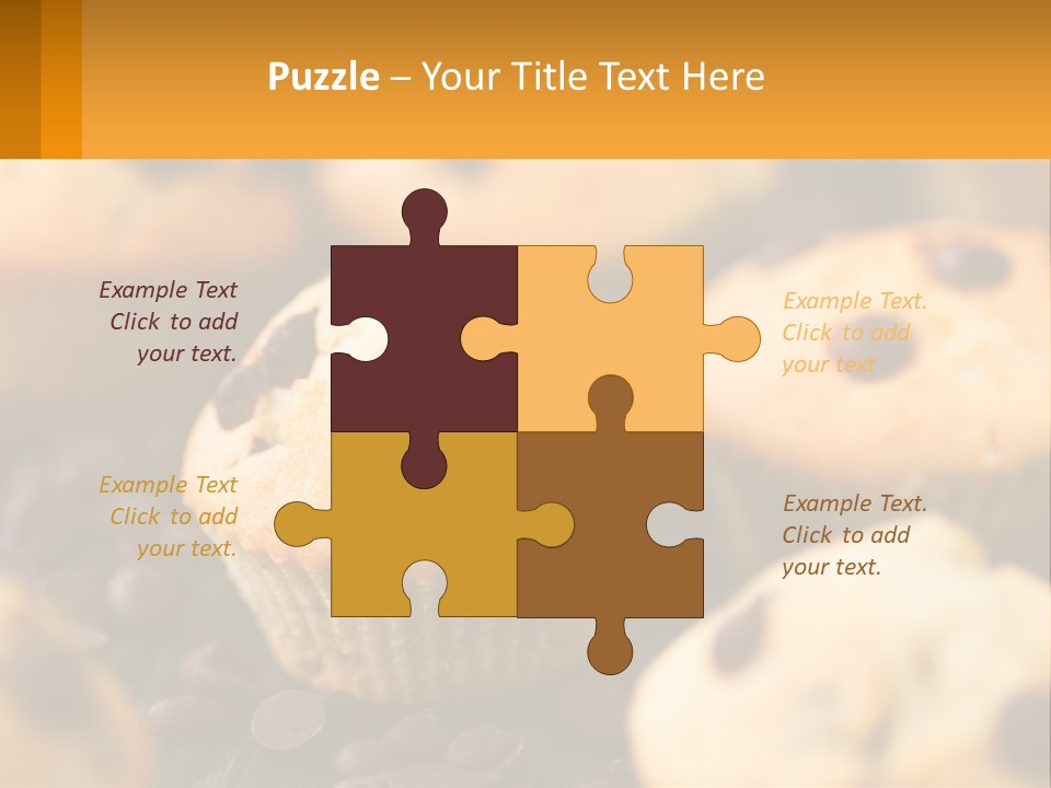 A Bunch Of Muffins With Chocolate Chips On Them PowerPoint Template