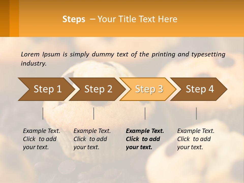 A Bunch Of Muffins With Chocolate Chips On Them PowerPoint Template