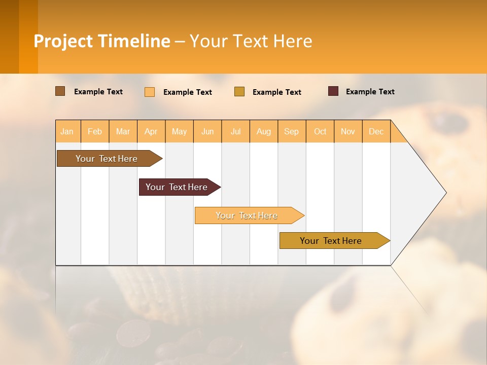A Bunch Of Muffins With Chocolate Chips On Them PowerPoint Template