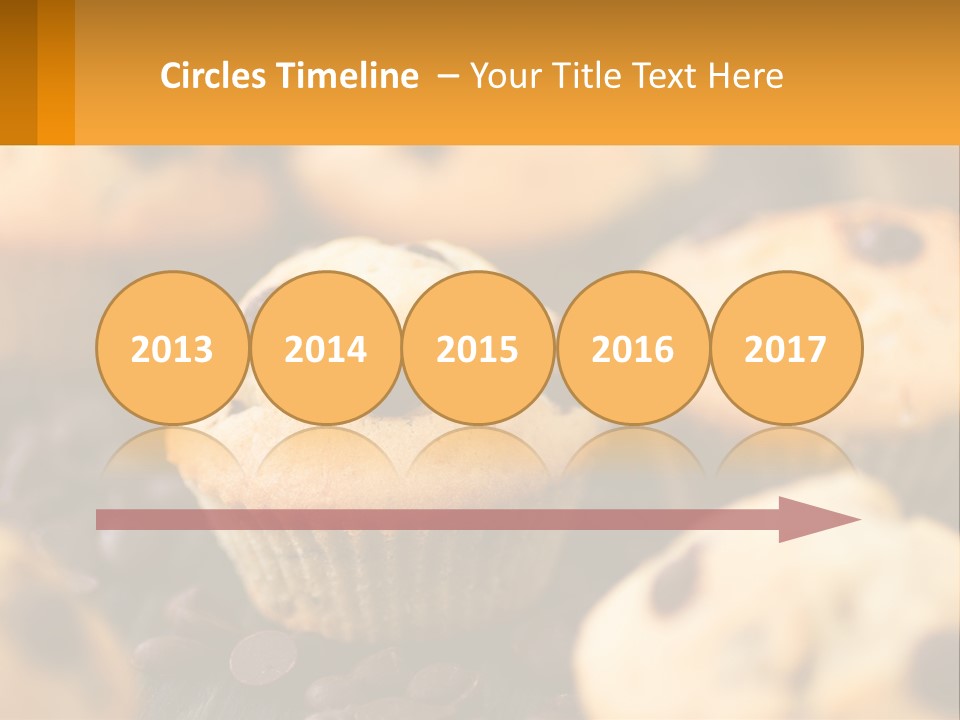 A Bunch Of Muffins With Chocolate Chips On Them PowerPoint Template