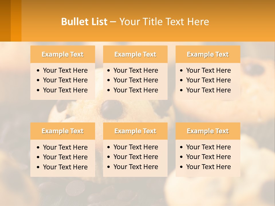 A Bunch Of Muffins With Chocolate Chips On Them PowerPoint Template