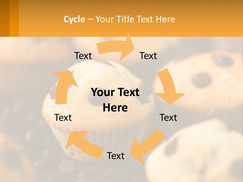 A Bunch Of Muffins With Chocolate Chips On Them PowerPoint Template