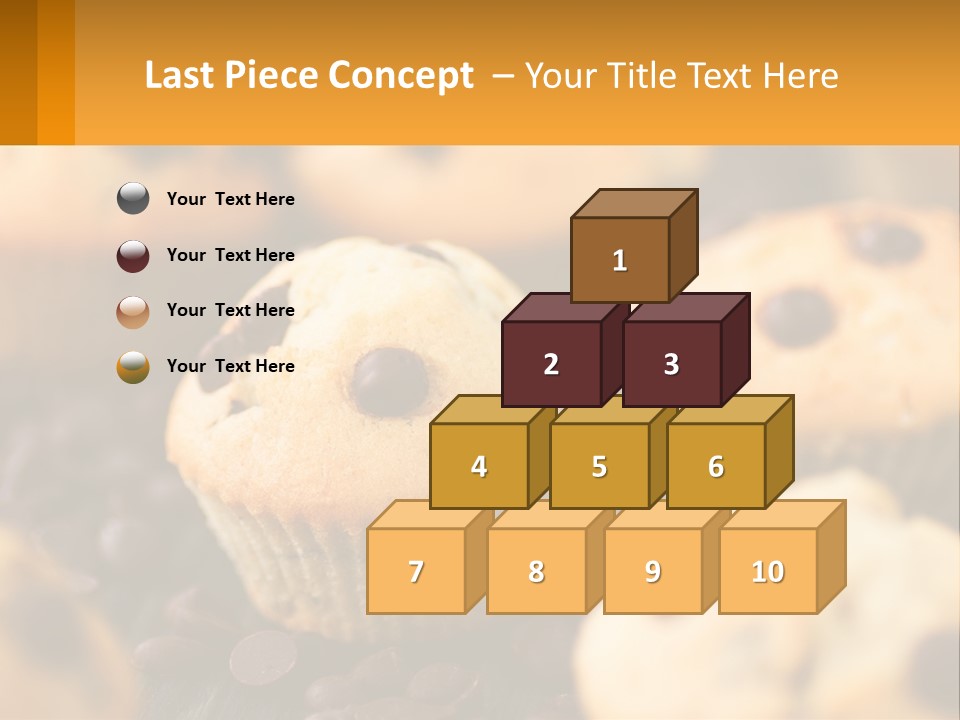 A Bunch Of Muffins With Chocolate Chips On Them PowerPoint Template