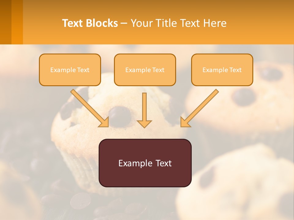 A Bunch Of Muffins With Chocolate Chips On Them PowerPoint Template