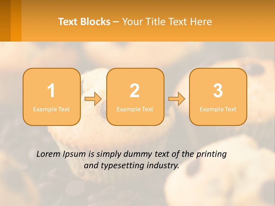 A Bunch Of Muffins With Chocolate Chips On Them PowerPoint Template