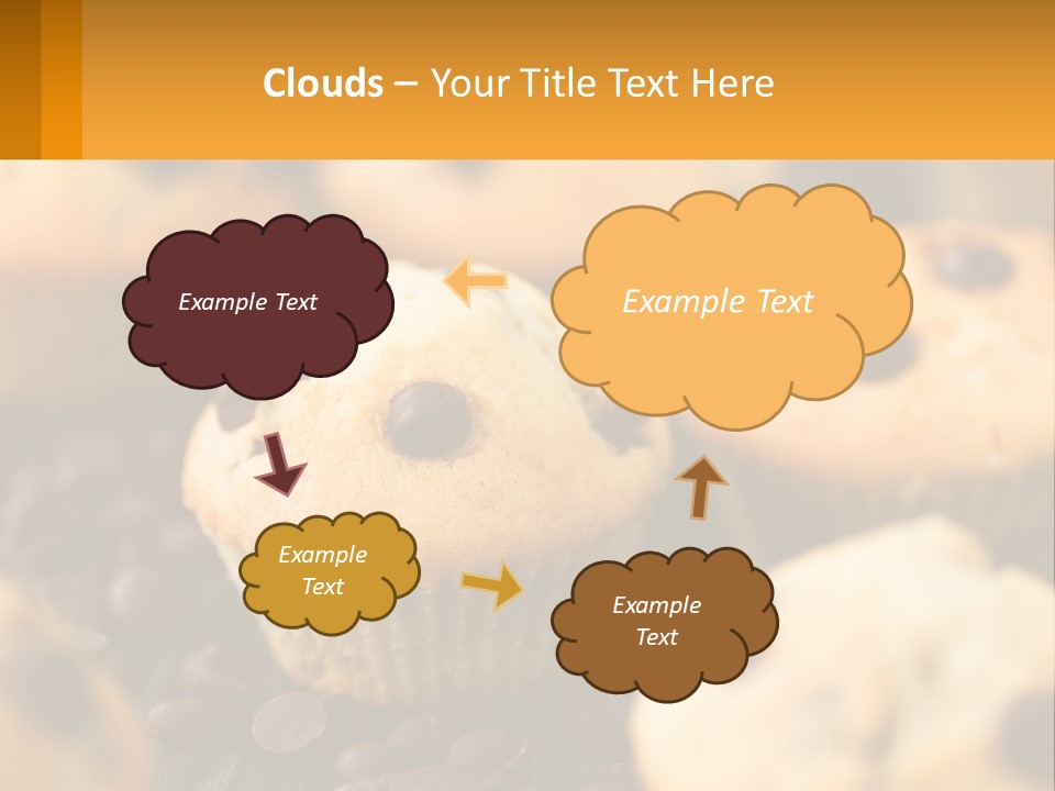 A Bunch Of Muffins With Chocolate Chips On Them PowerPoint Template