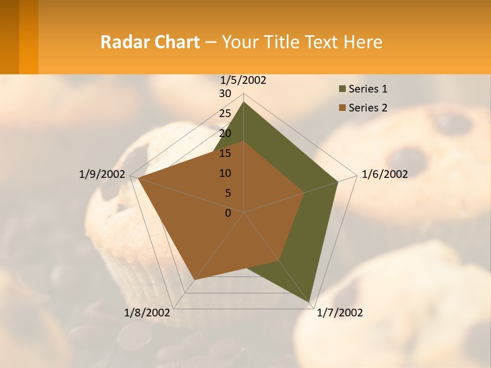 A Bunch Of Muffins With Chocolate Chips On Them PowerPoint Template