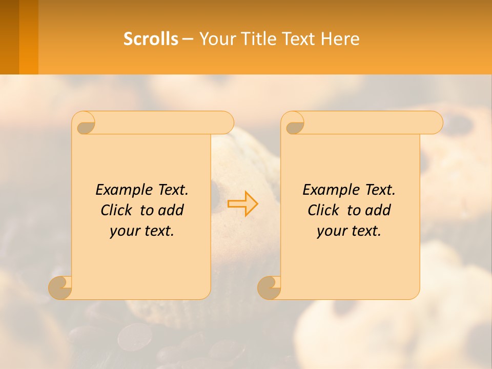 A Bunch Of Muffins With Chocolate Chips On Them PowerPoint Template