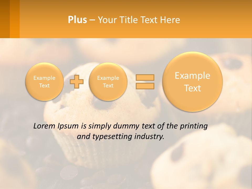 A Bunch Of Muffins With Chocolate Chips On Them PowerPoint Template