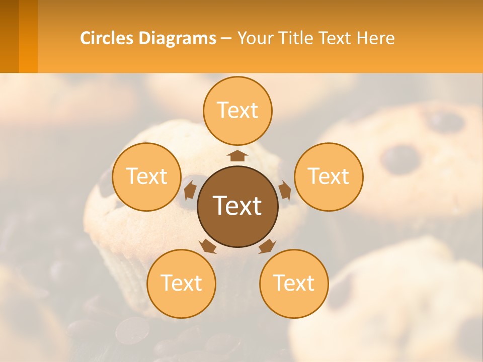 A Bunch Of Muffins With Chocolate Chips On Them PowerPoint Template