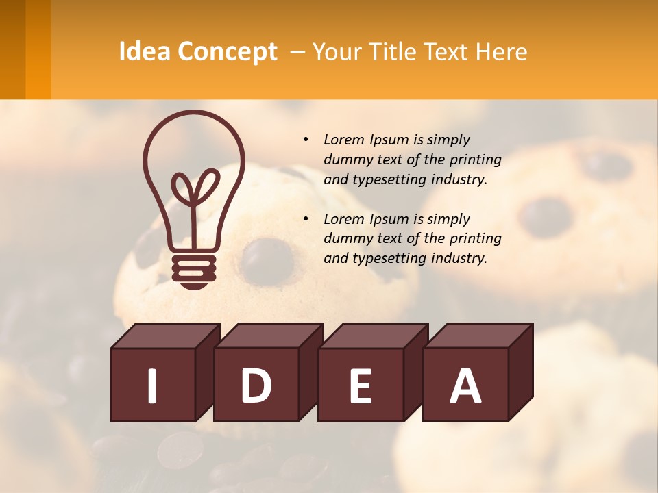 A Bunch Of Muffins With Chocolate Chips On Them PowerPoint Template