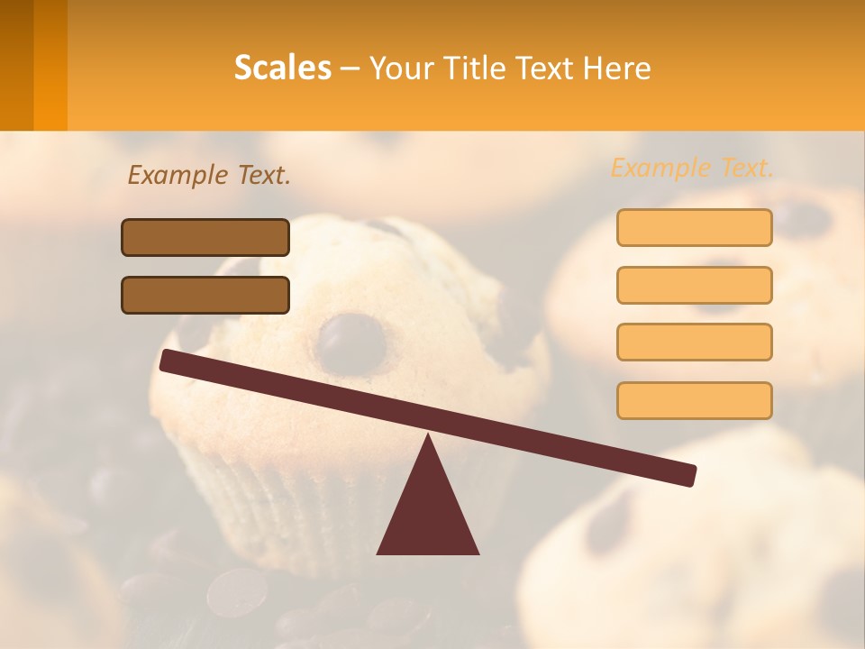 A Bunch Of Muffins With Chocolate Chips On Them PowerPoint Template