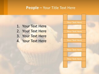 A Bunch Of Muffins With Chocolate Chips On Them PowerPoint Template
