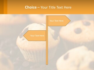 A Bunch Of Muffins With Chocolate Chips On Them PowerPoint Template