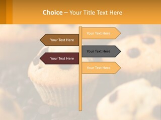 A Bunch Of Muffins With Chocolate Chips On Them PowerPoint Template