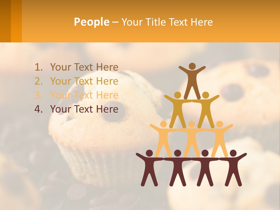 A Bunch Of Muffins With Chocolate Chips On Them PowerPoint Template