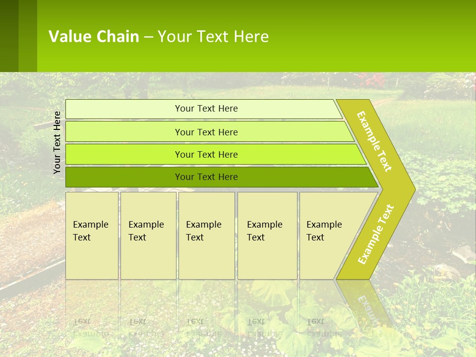 A Wooden Bridge Over A Small Stream In A Park PowerPoint Template
