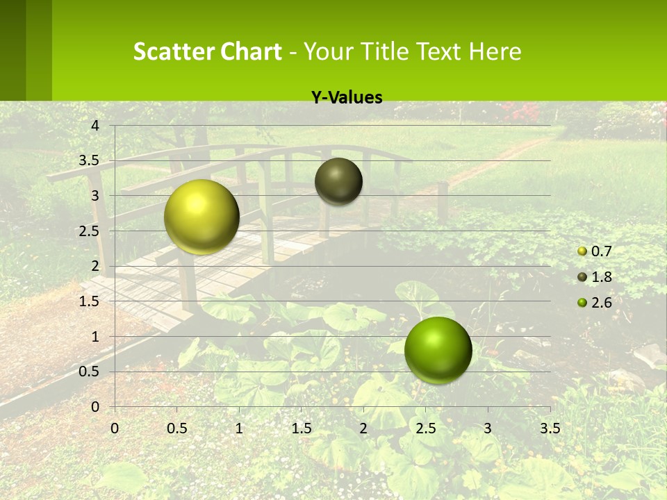 A Wooden Bridge Over A Small Stream In A Park PowerPoint Template