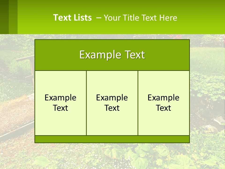 A Wooden Bridge Over A Small Stream In A Park PowerPoint Template