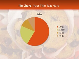 A Bunch Of Chocolate Chip Muffins On A Cooling Rack PowerPoint Template