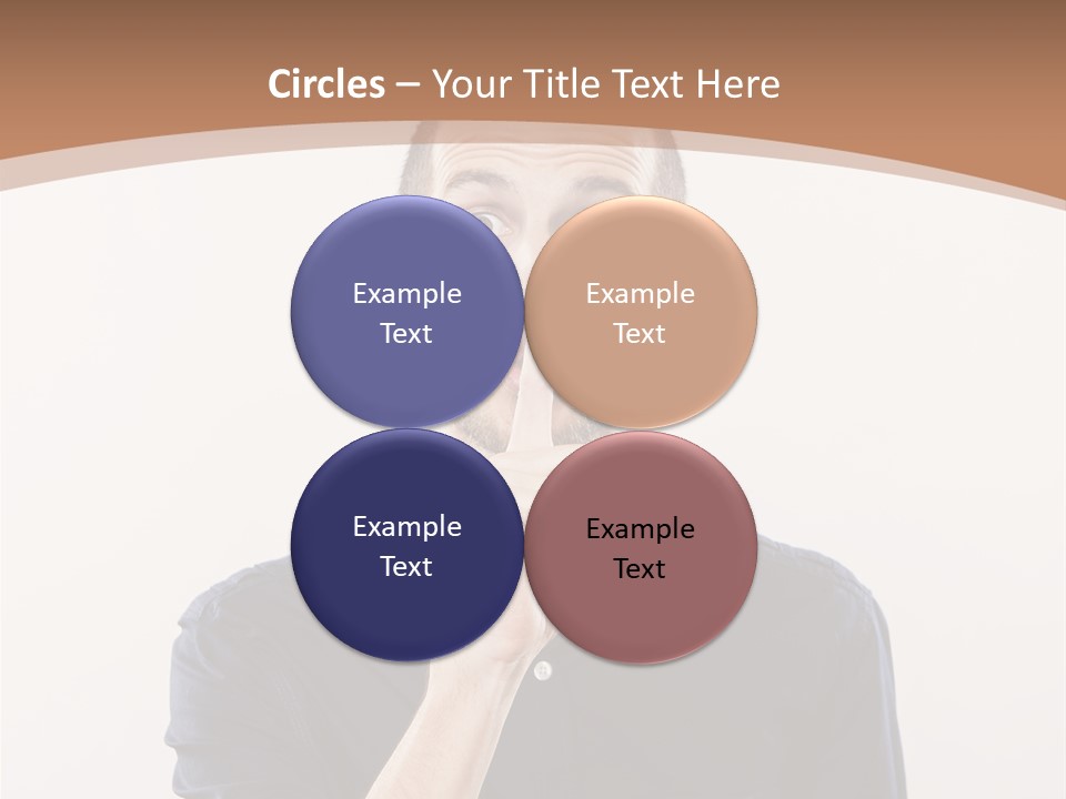 A Man Making A Hush With His Finger PowerPoint Template