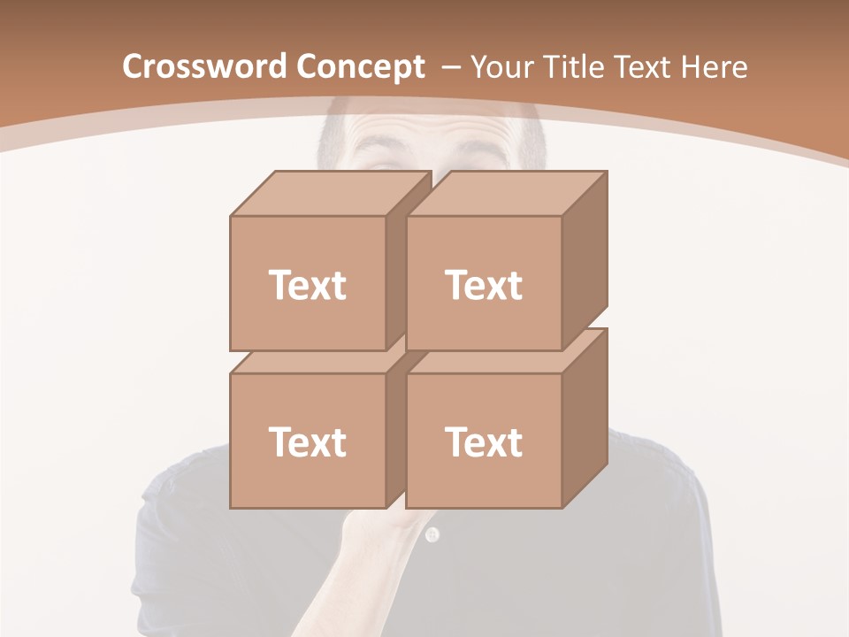 A Man Making A Hush With His Finger PowerPoint Template