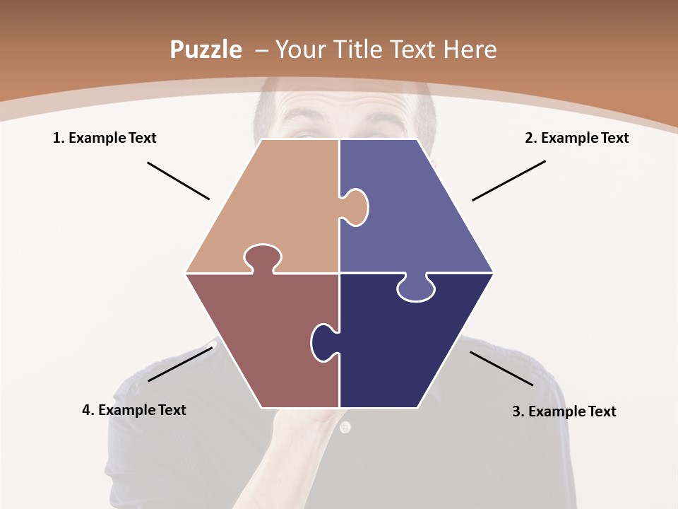 A Man Making A Hush With His Finger PowerPoint Template