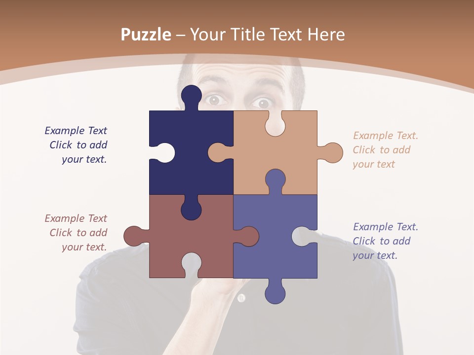 A Man Making A Hush With His Finger PowerPoint Template